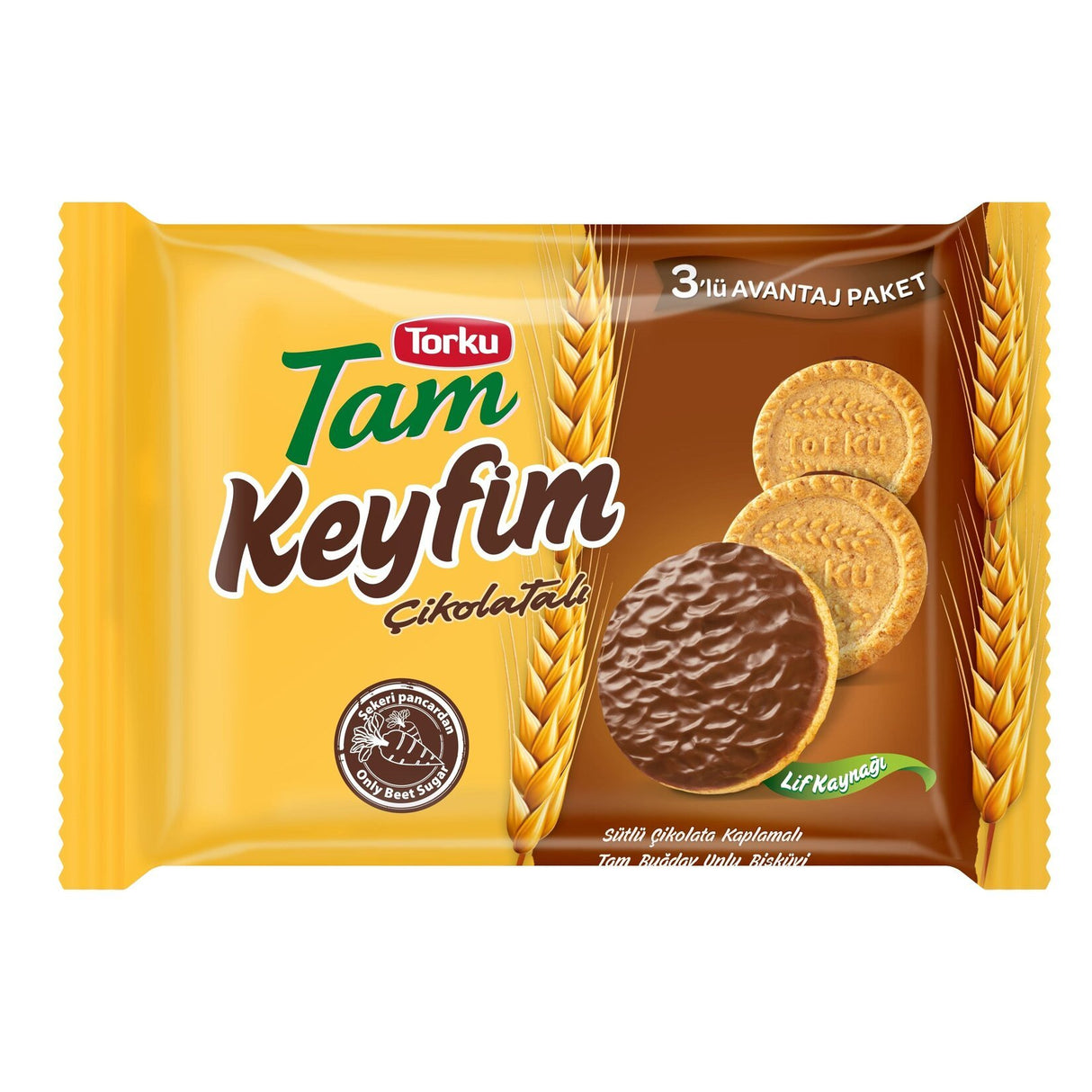 Torku Tam Keyfim Wheat Biscuits 3 Pack 252g