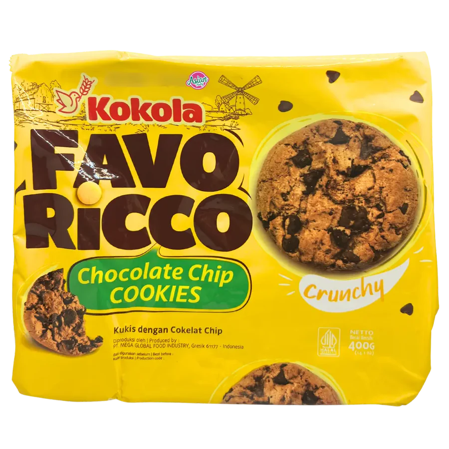 Kokola Favo Ricco Chocolate Chip Cookies 400g