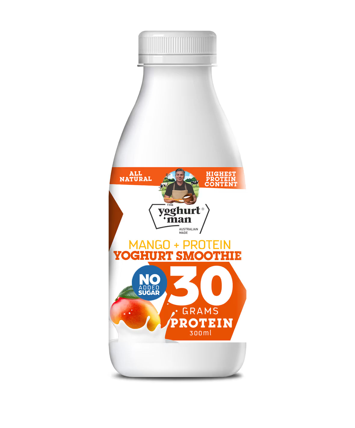 The Yoghurt Man Mango Protein Smoothie 300ml – 30g Protein