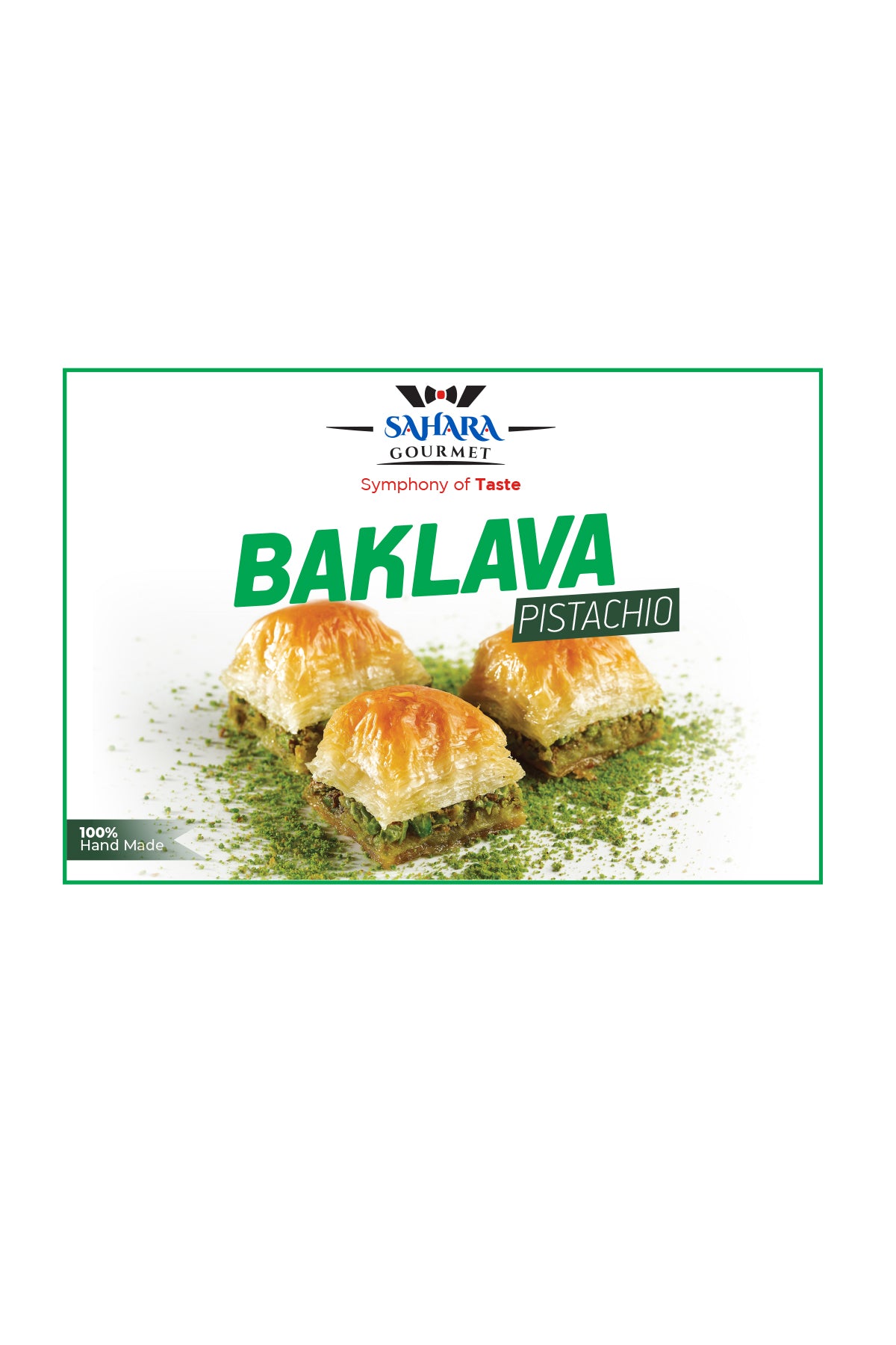 Sahara Gourmet Pistachio Baklava 1.2kg