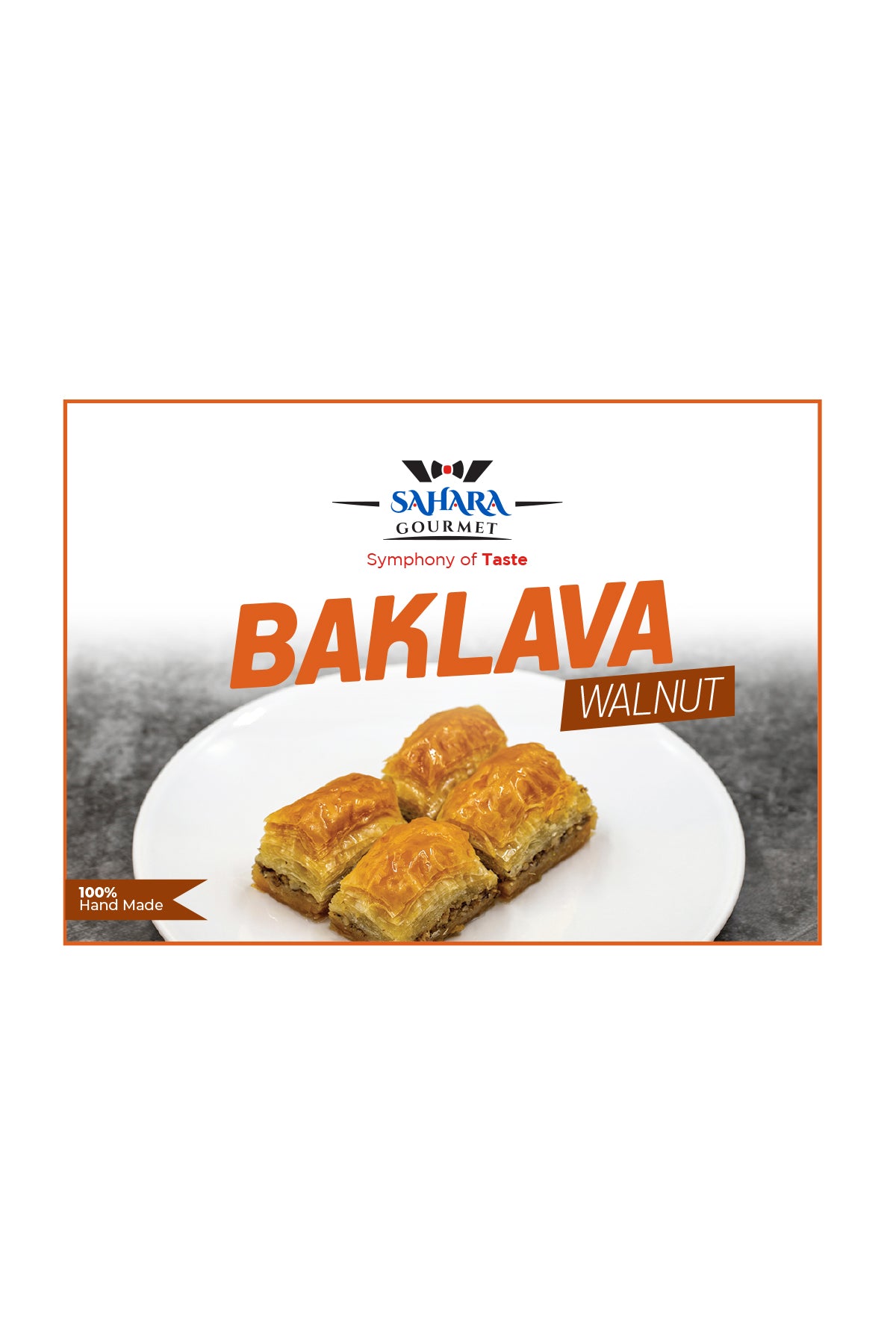 Sahara Gourmet Walnut Baklava 1.2kg