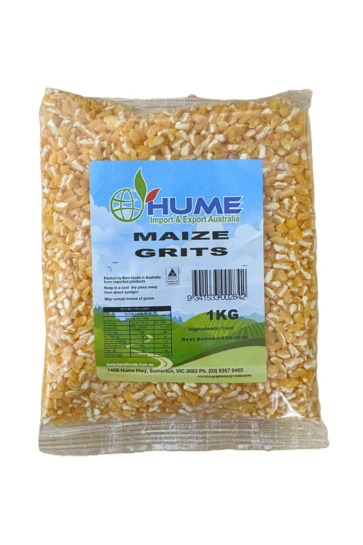 Hume Maize Grits 1kg