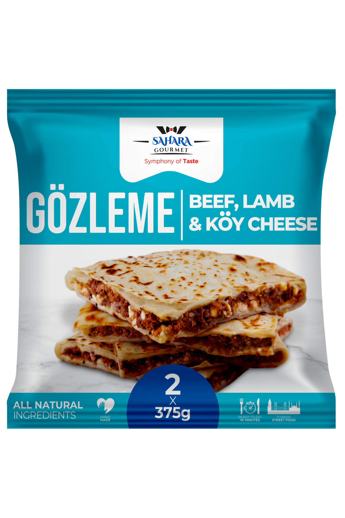 Sahara Gözleme Beef, Lamb And Cheese 750g (Twin Pack)