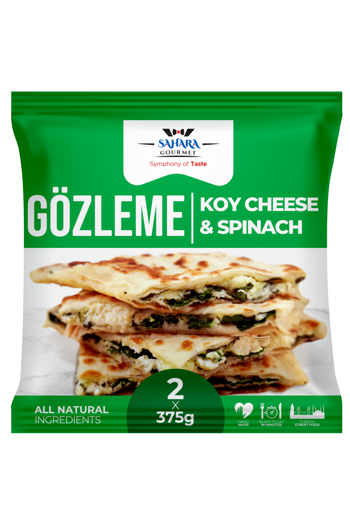 Sahara Gözleme Spinach And Köy Cheese 750g (Twin Pack)
