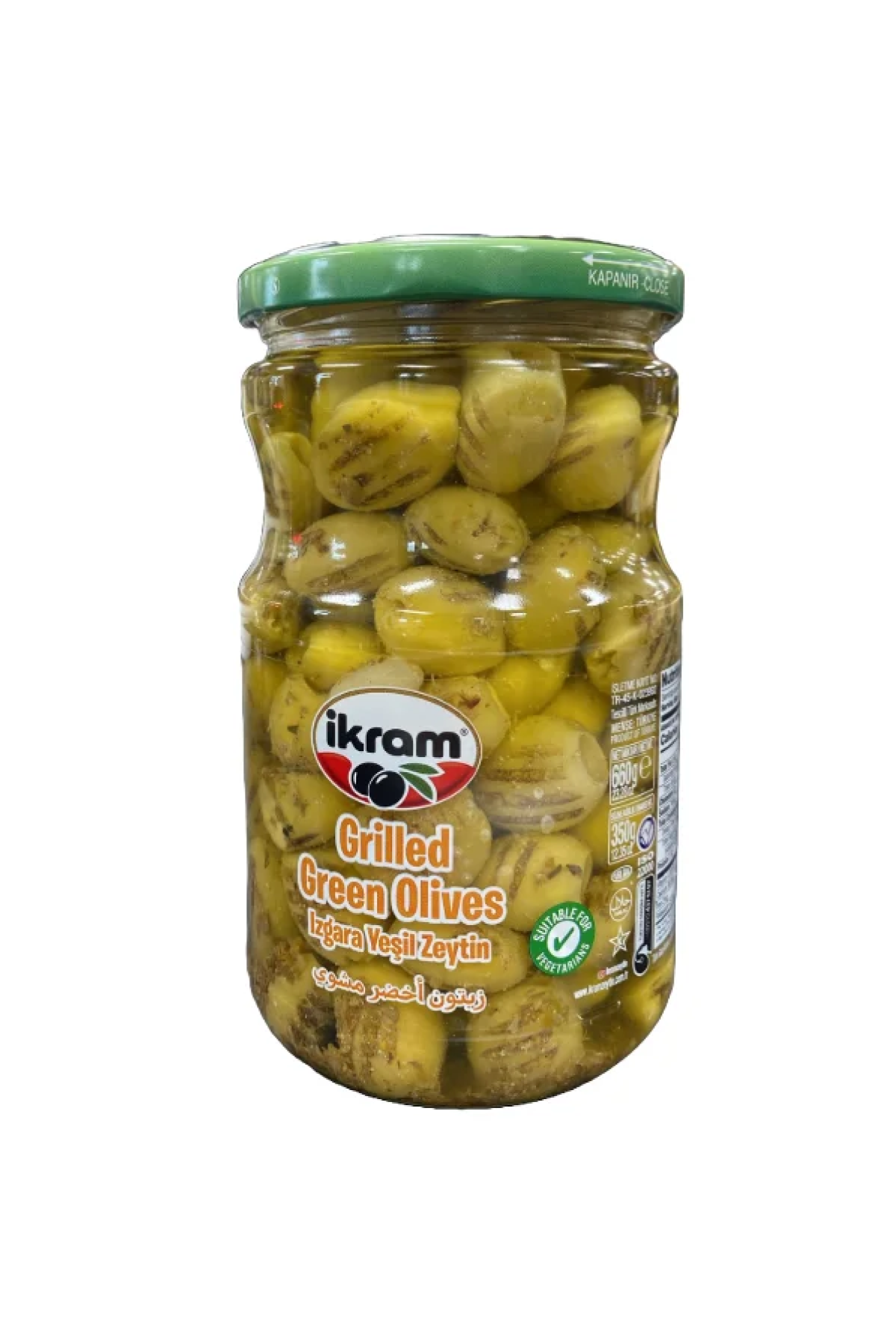 Ikram Grilled Green Olives 660g