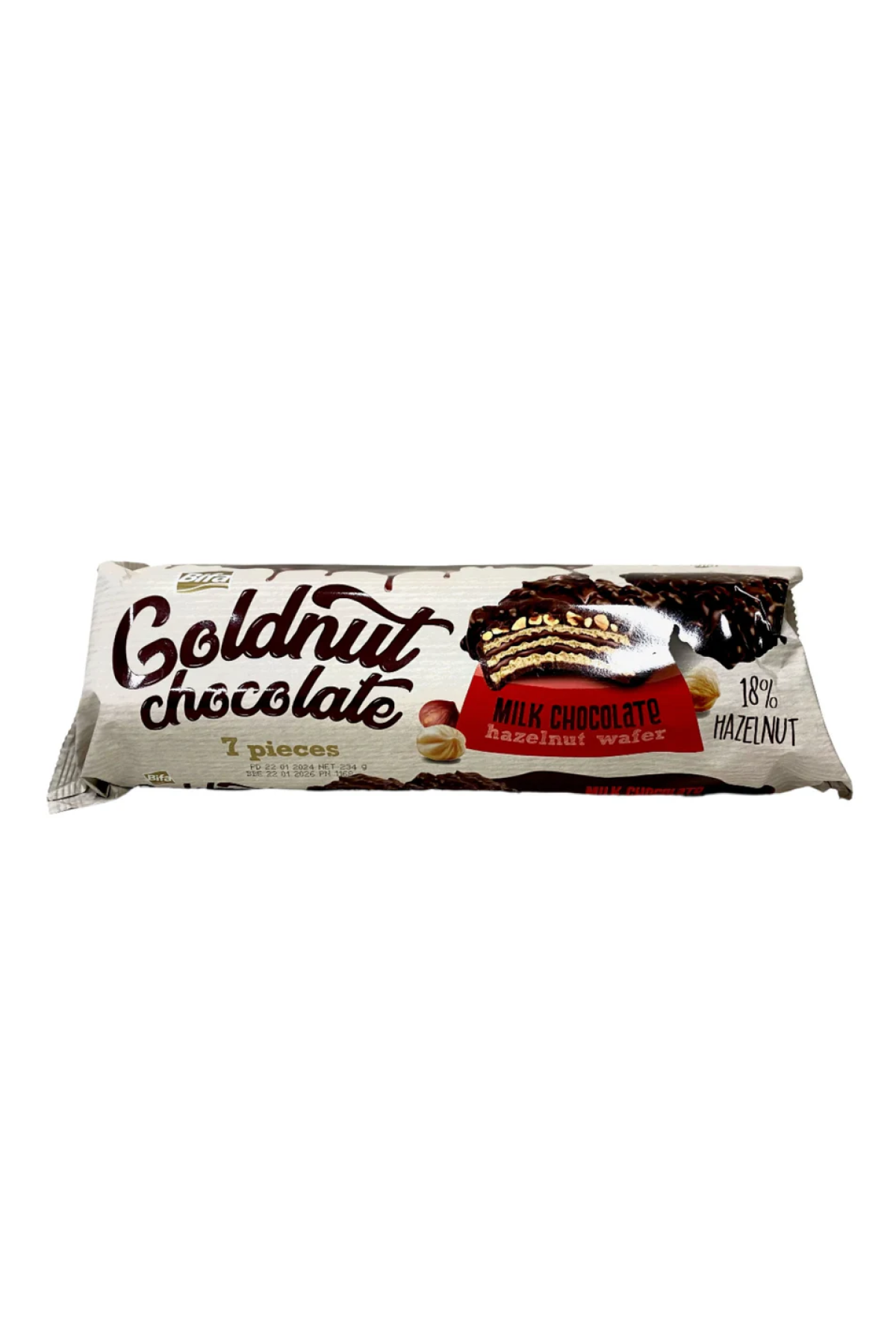 Bifa Goldnut Chocolate Wafer 7 Pack
