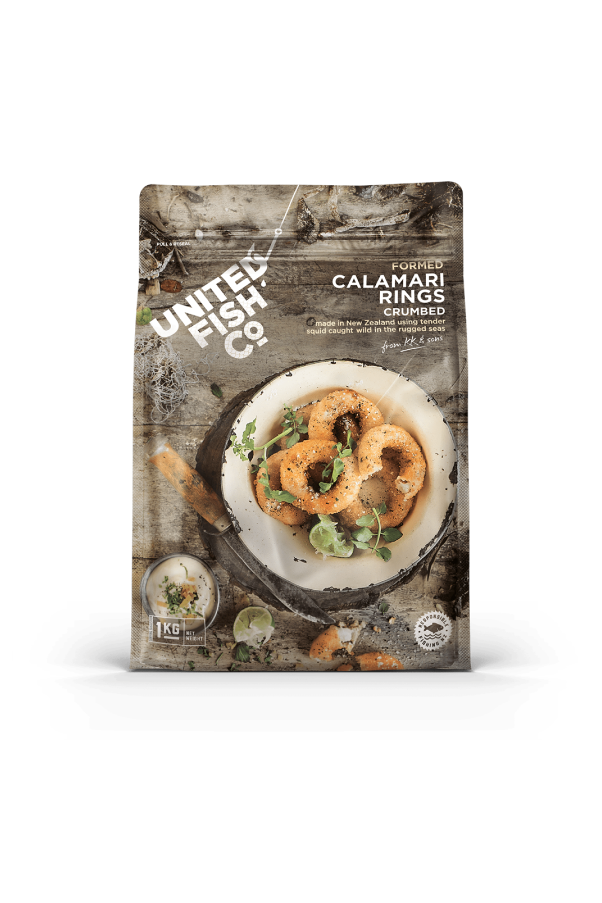 United Fish Co. Calamari Rings Crumbed 1kg