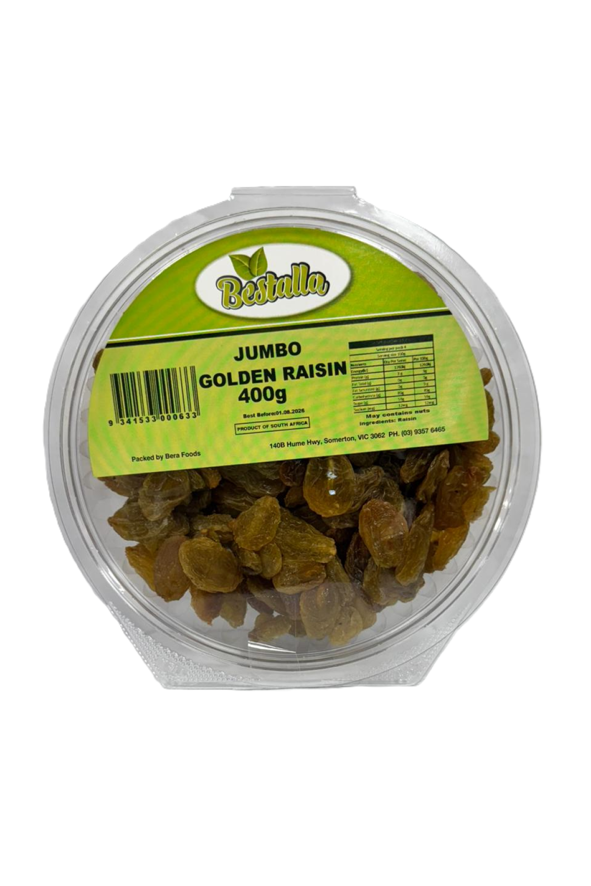 Bestalla Jumbo Golden Raisin 400g