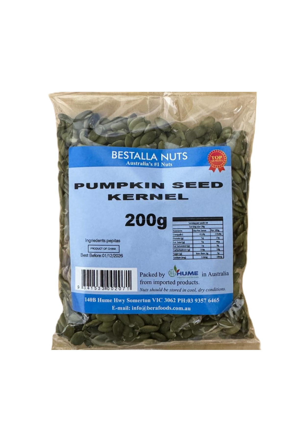 Bestalla Pumpkin Seed Kernel 200g