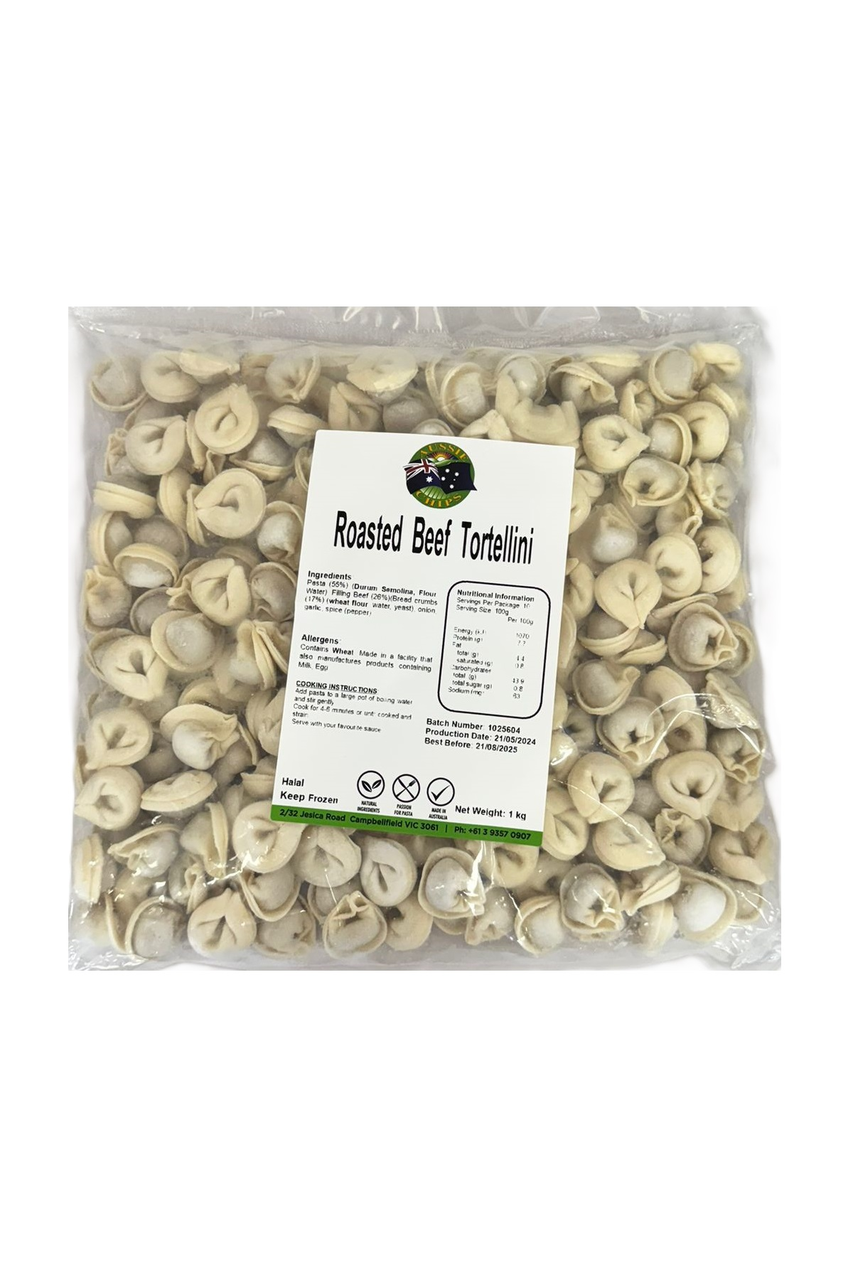 Aussie Chips Roasted Beef Tortellini 1kg