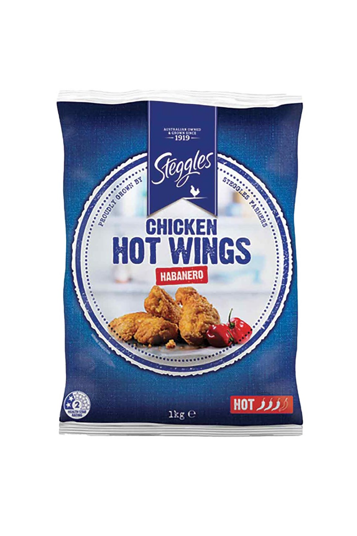 Steggles Chicken Hot Wings Habanero 1kg