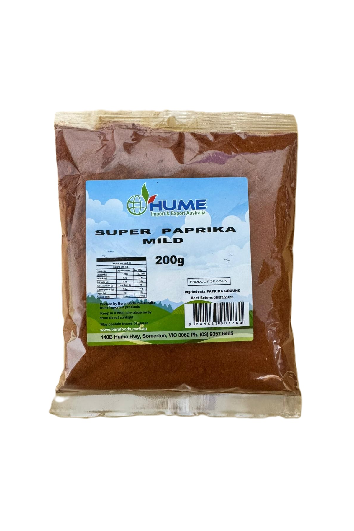Hume Super Paprika Mild 200g