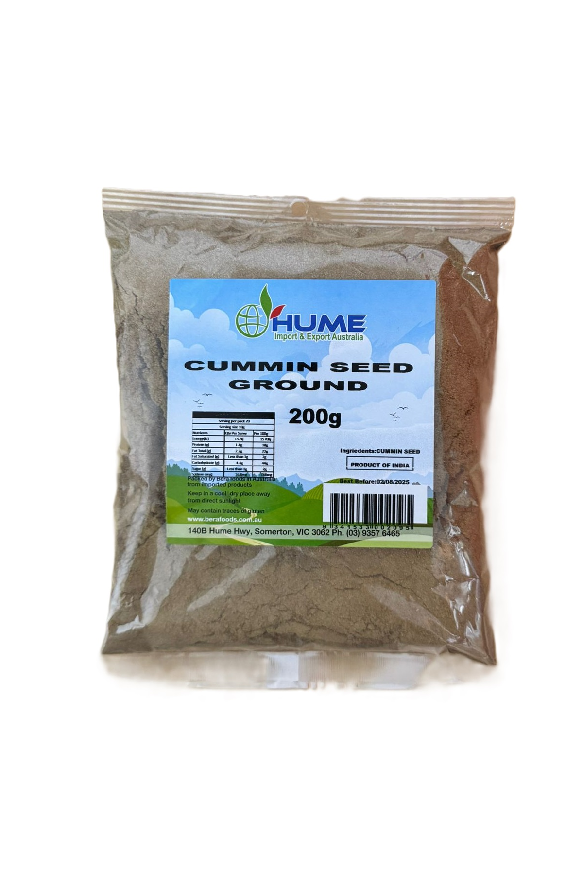 Hume Cumin Seed Ground 200g