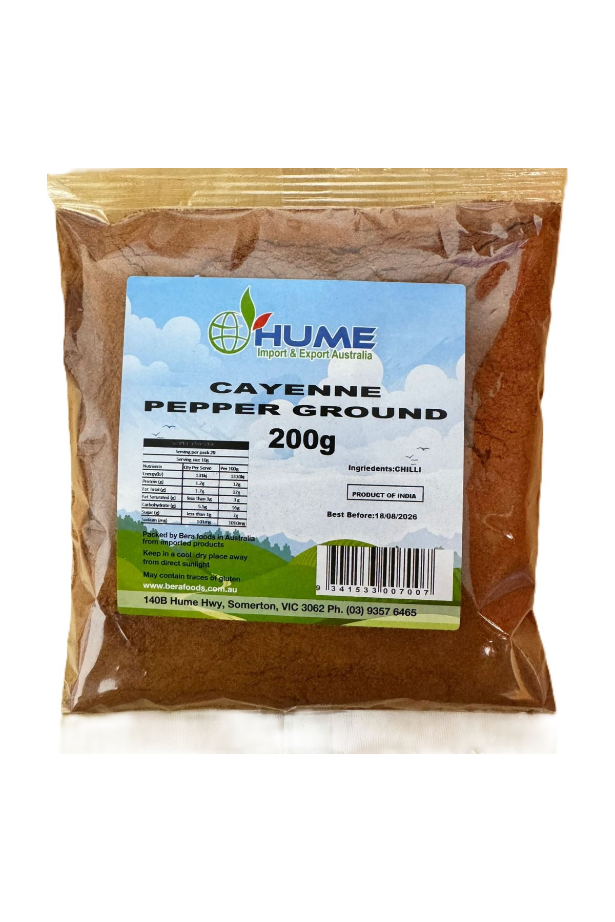 Hume Cayenne Pepper Ground 200g