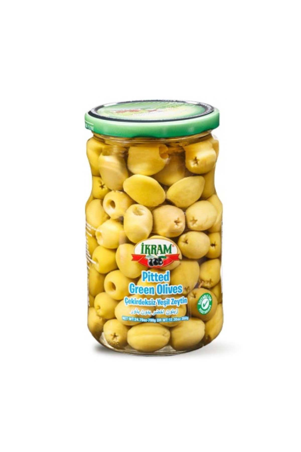 Ikram Pitted Green Olives 700g