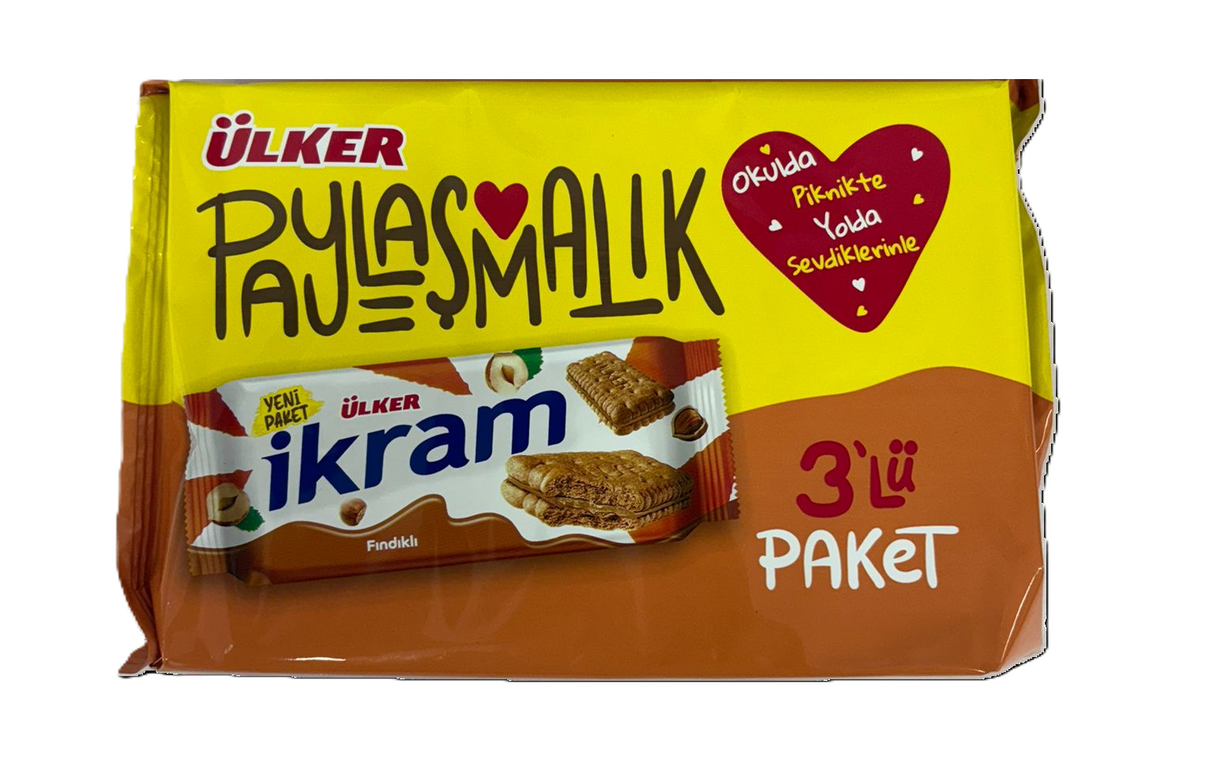 Ulker Ikram Hazelnut Biscuit (3 Pack) 252g