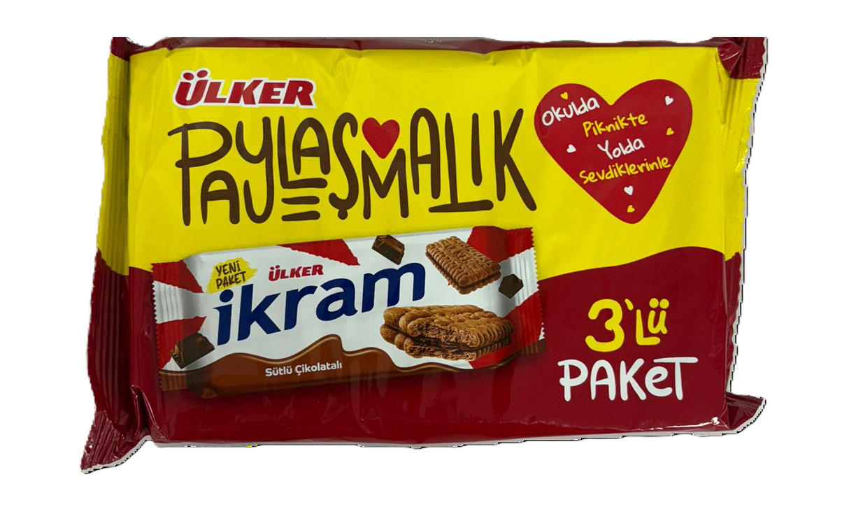 Ulker Ikram Chocolate Biscuit (3 Pack) 252g