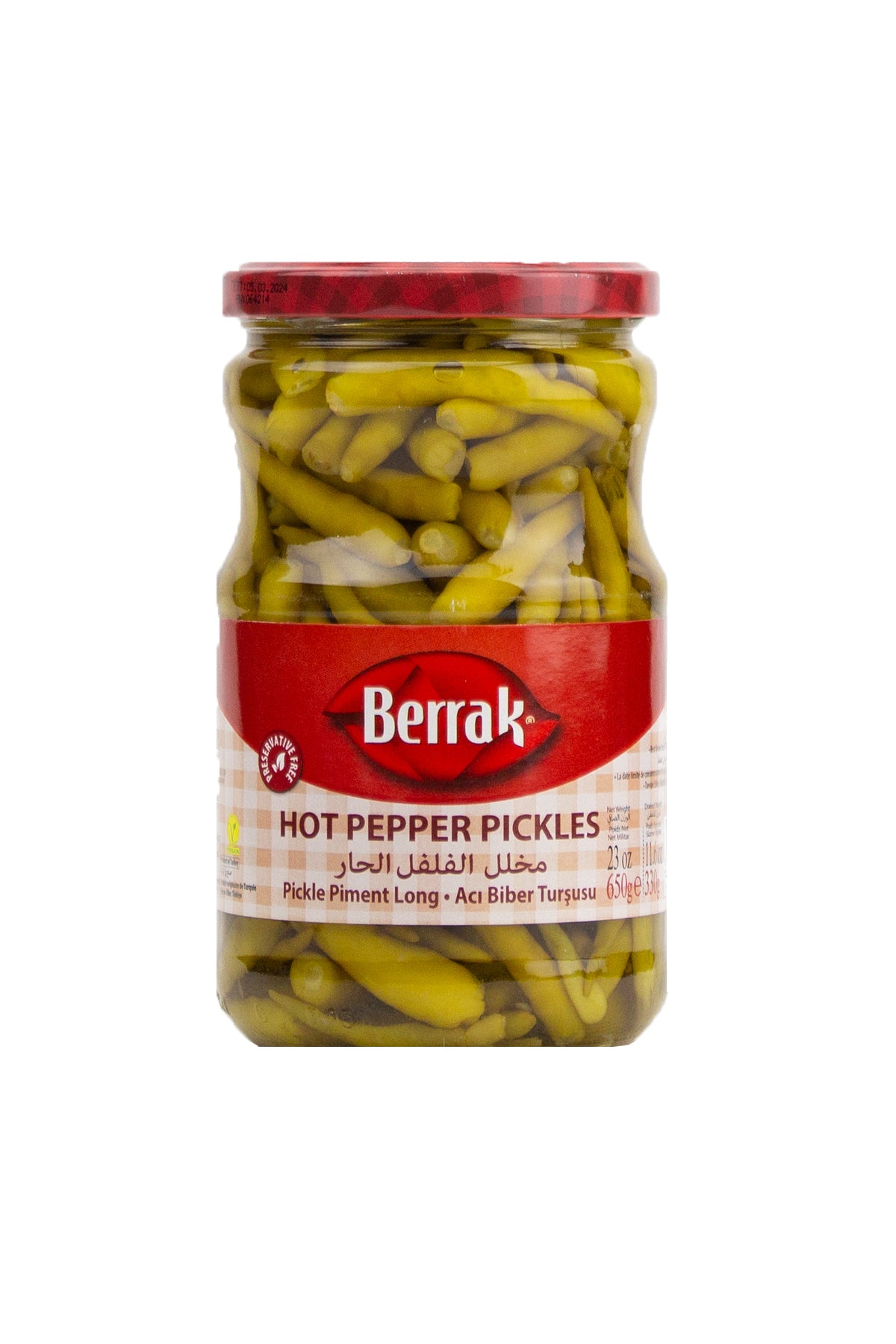 Berrak Hot Pepper Pickles 650g