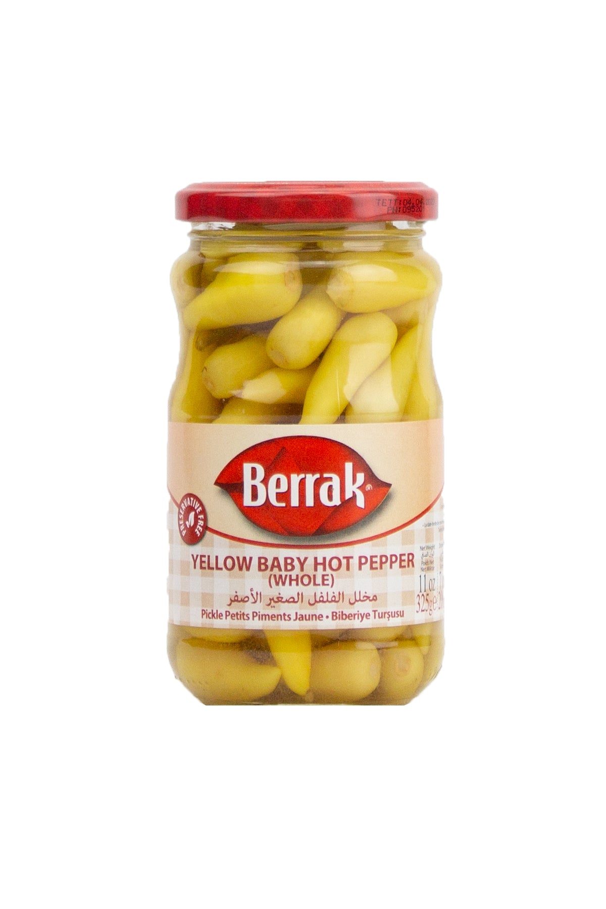 Berrak Yellow Baby Hot Pepper (Whole) 325g
