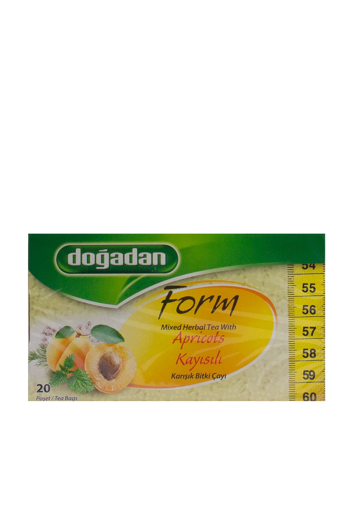 Dogadan Form Mixed Herbal Tea With Apricots 20 Tea Bags