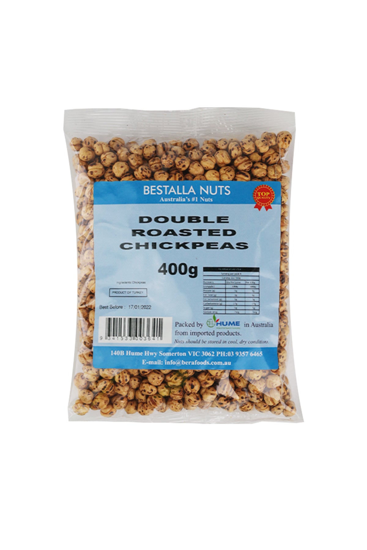 Bestalla Double Roasted Chickpeas 400g