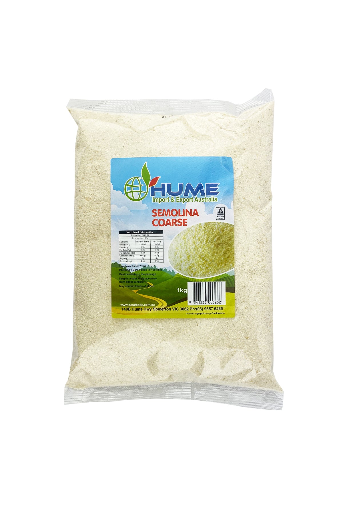 Hume Semolina Coarse 1Kg