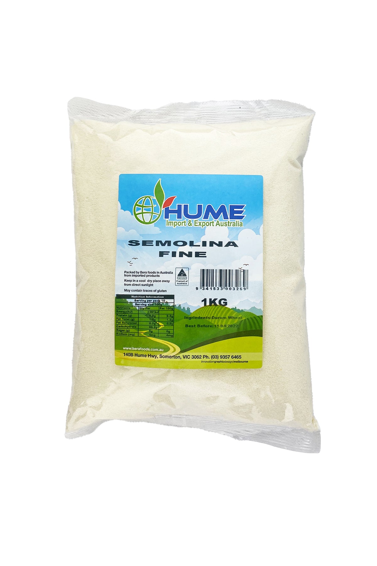 Hume Semolina Fine 1Kg
