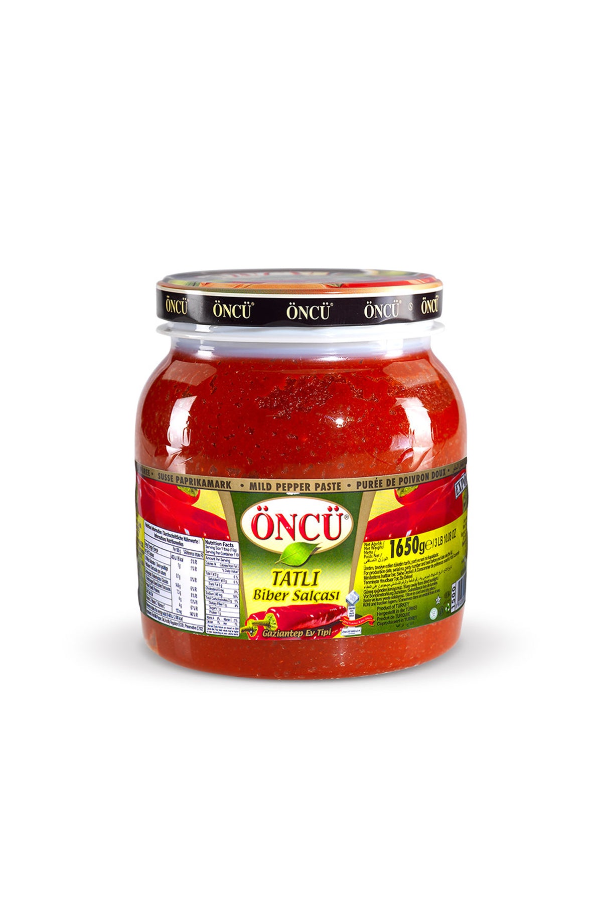 Öncü Mild Pepper Paste 1650g