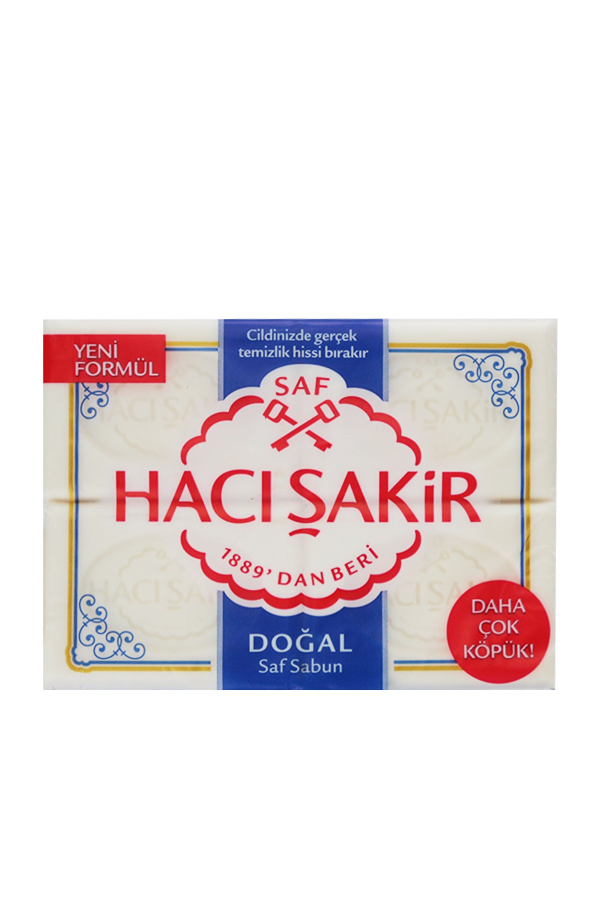 Haci Sakir Natural Soap Bar 4 Pack