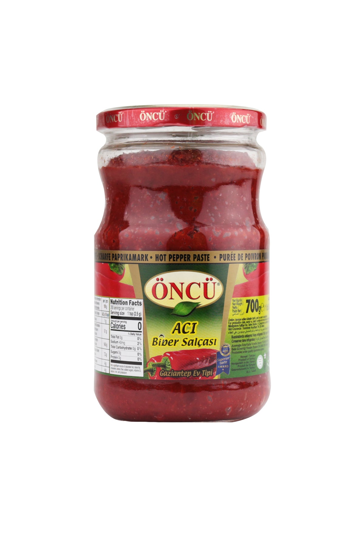 Öncü Hot Pepper Paste 700g