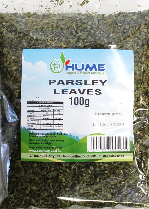 Hume Parsley Leaves 100g.