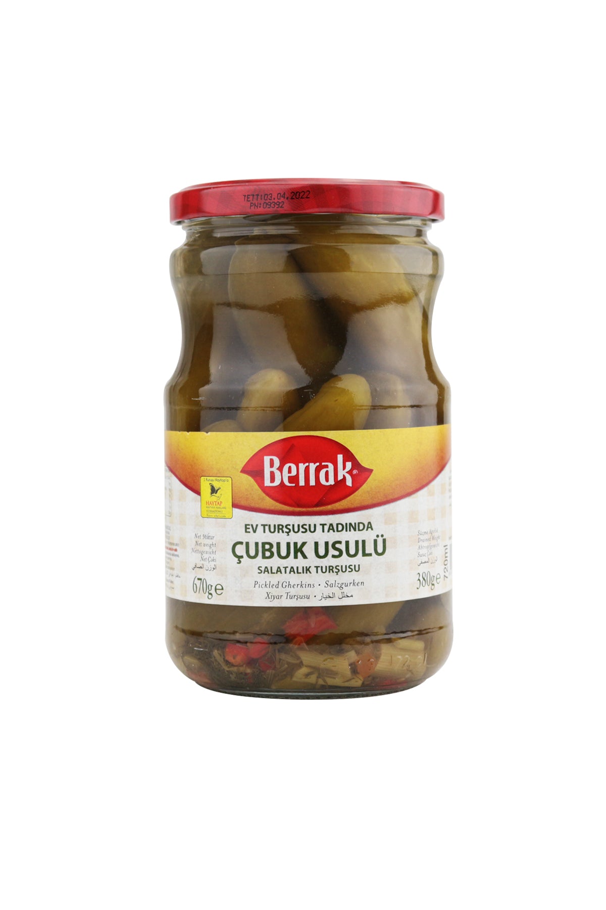 Berrak Pickled Gherkins 670g