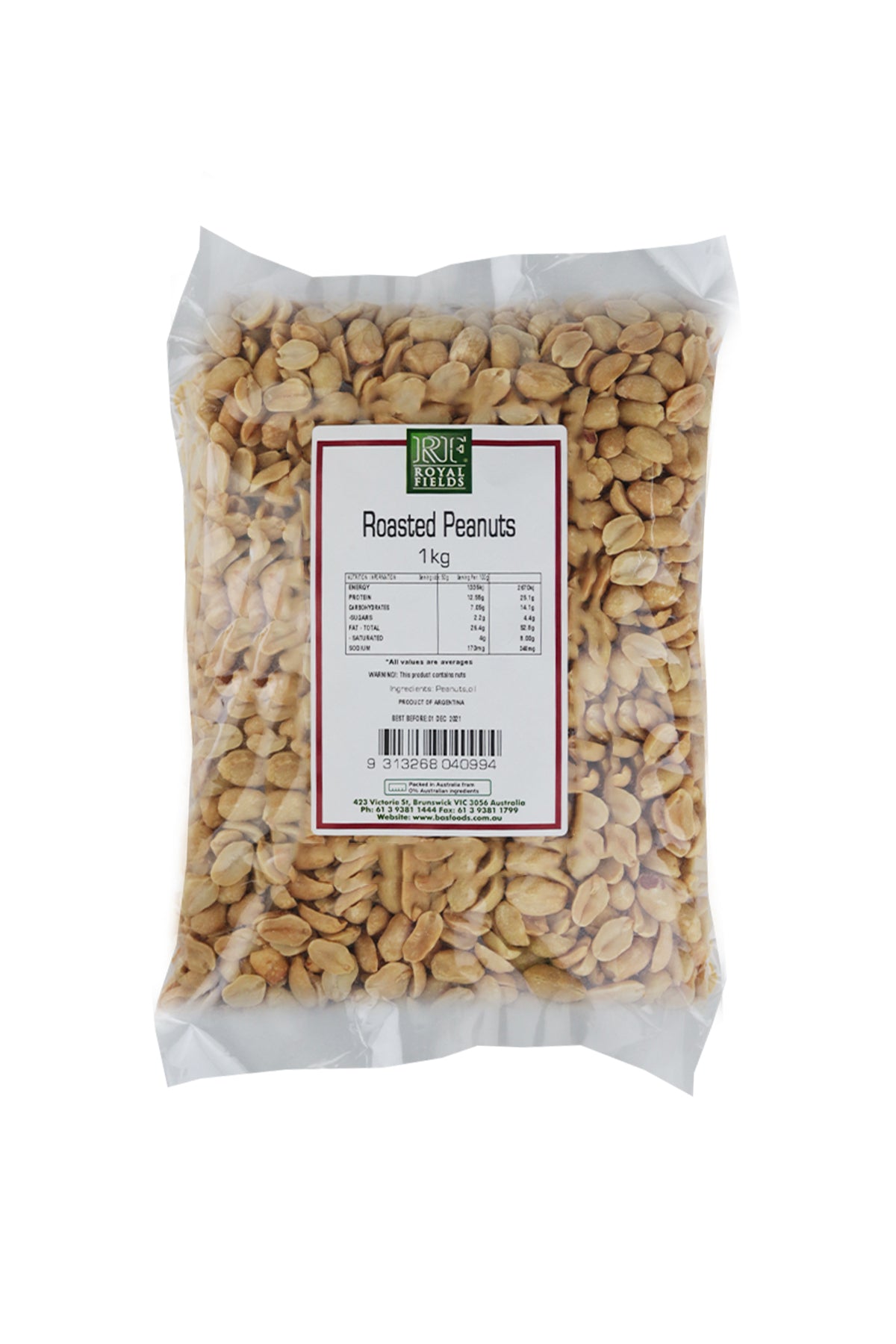 Royal Fields Roasted Peanuts 1Kg