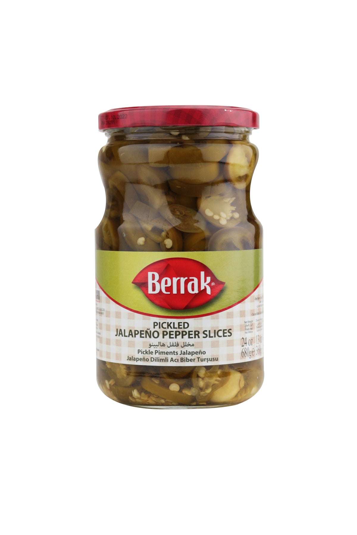 Berrak Sliced Jalapeno Pickle 680g