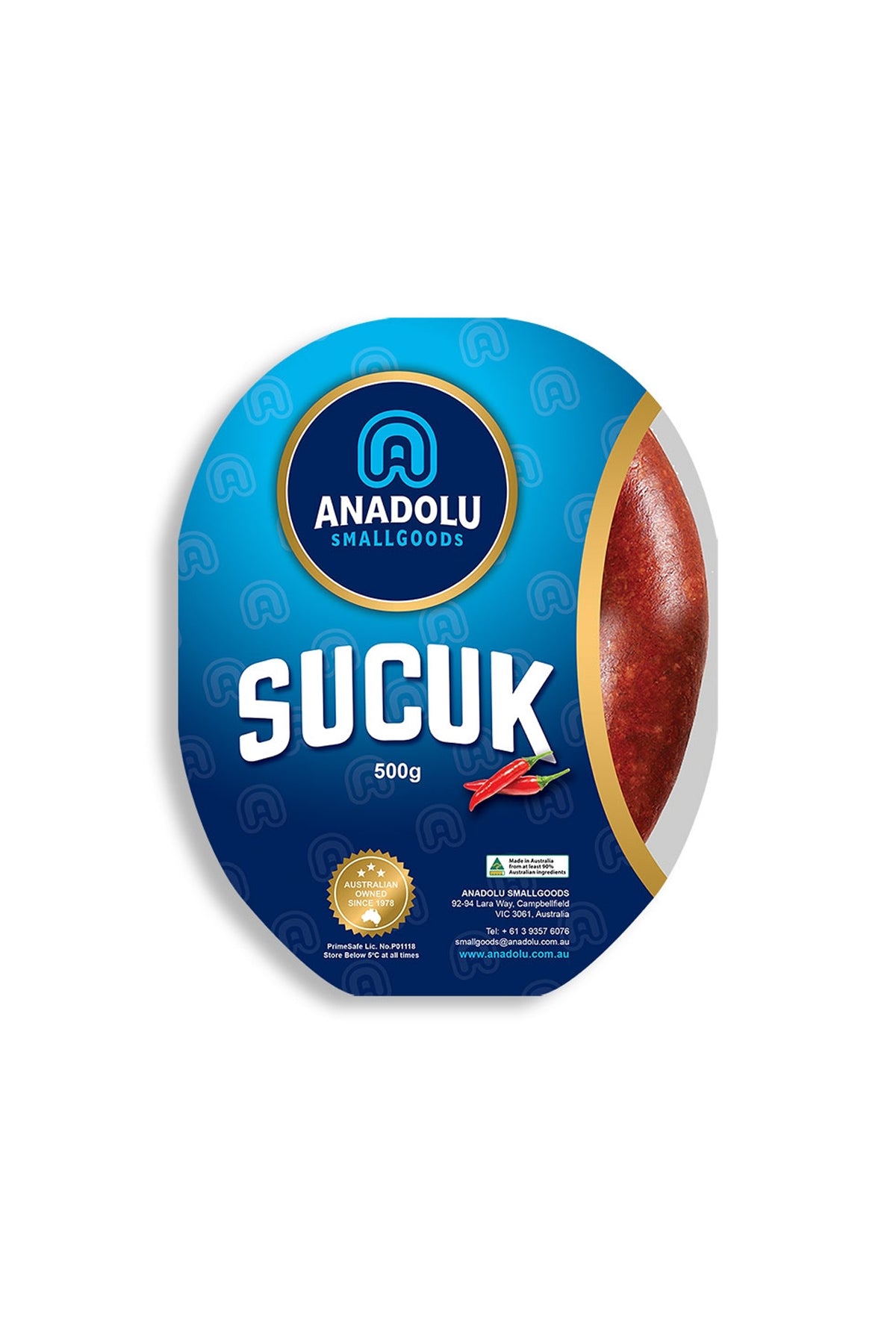 Anadolu Smallgoods Kangal Hot Sucuk 500g