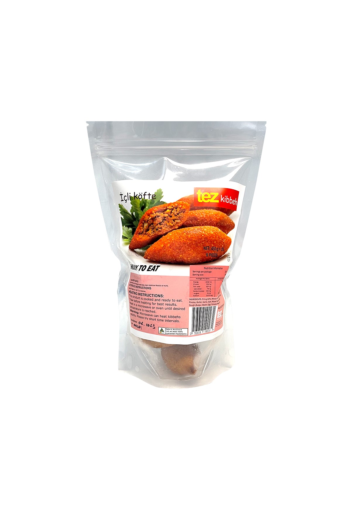 Tez Ready to Eat Icli Kofte (Kebbe) 450g