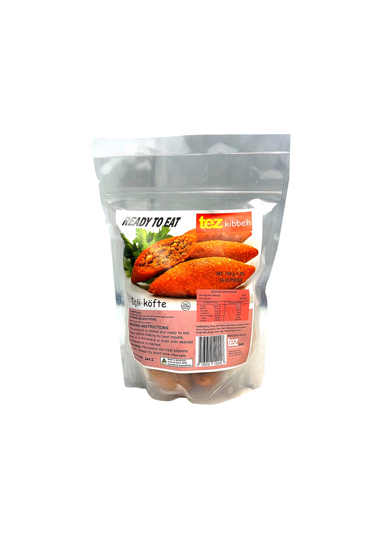 Tez Ready to Eat Icli Kofte (Kebbe) 750g