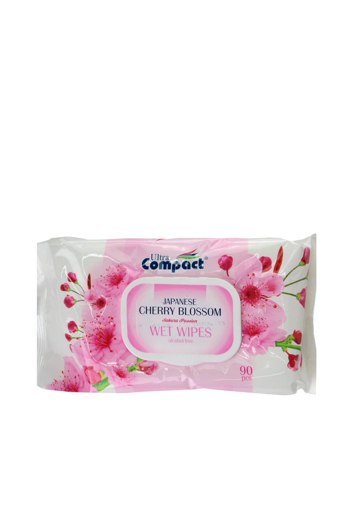 Ultra Compact Japanese Cherry Blossom Wet Wipe 90pcs