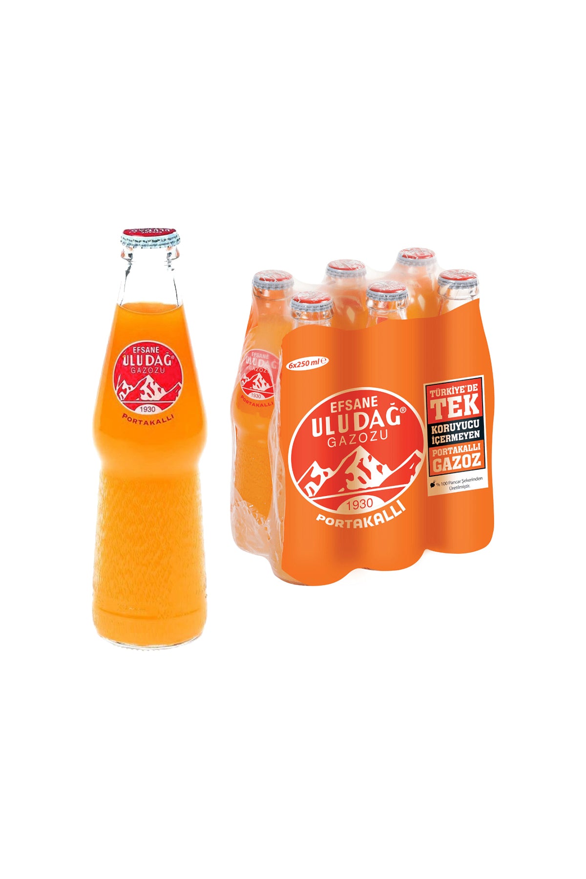 Uludag Gazoz Orange 250 ML 24 Pack