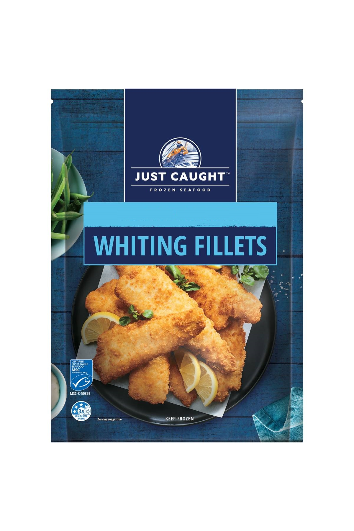 Just Caught Crumbed Whiting Fillets 1kg