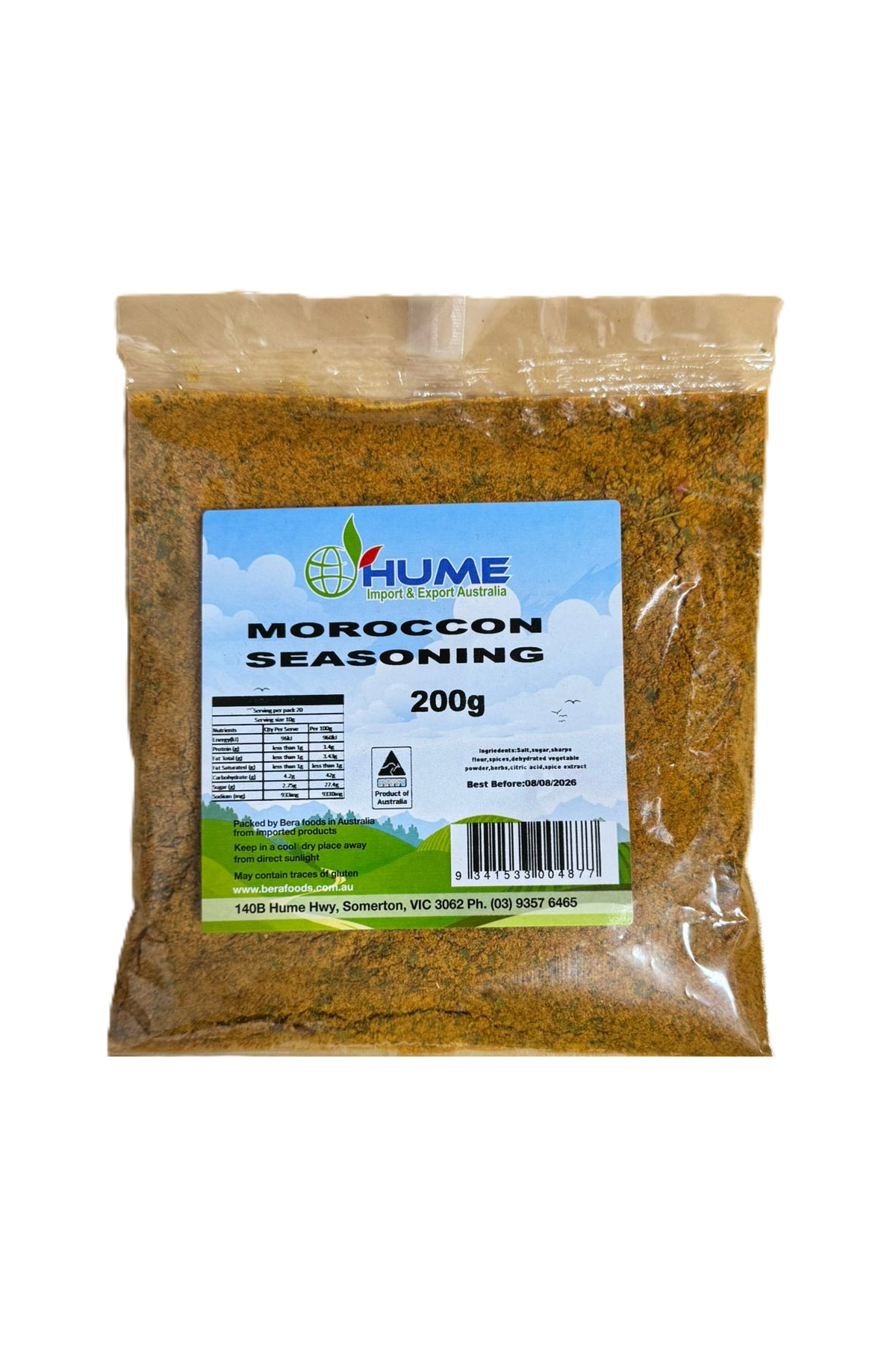 Hume Moroccan Seasoning 200g