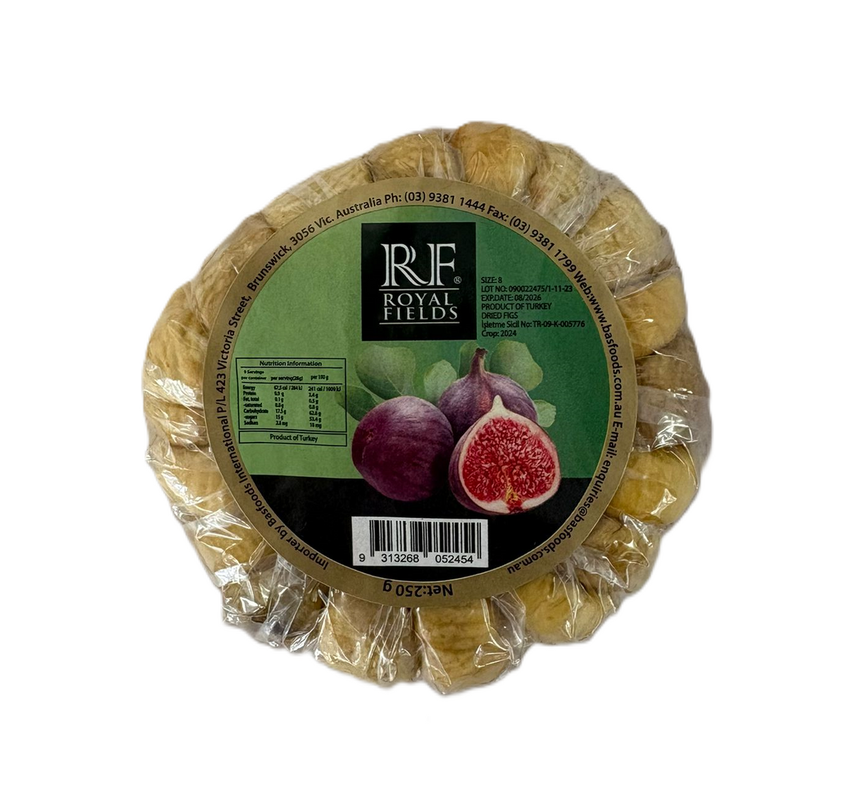 Royal Fields Dried Figs 250g