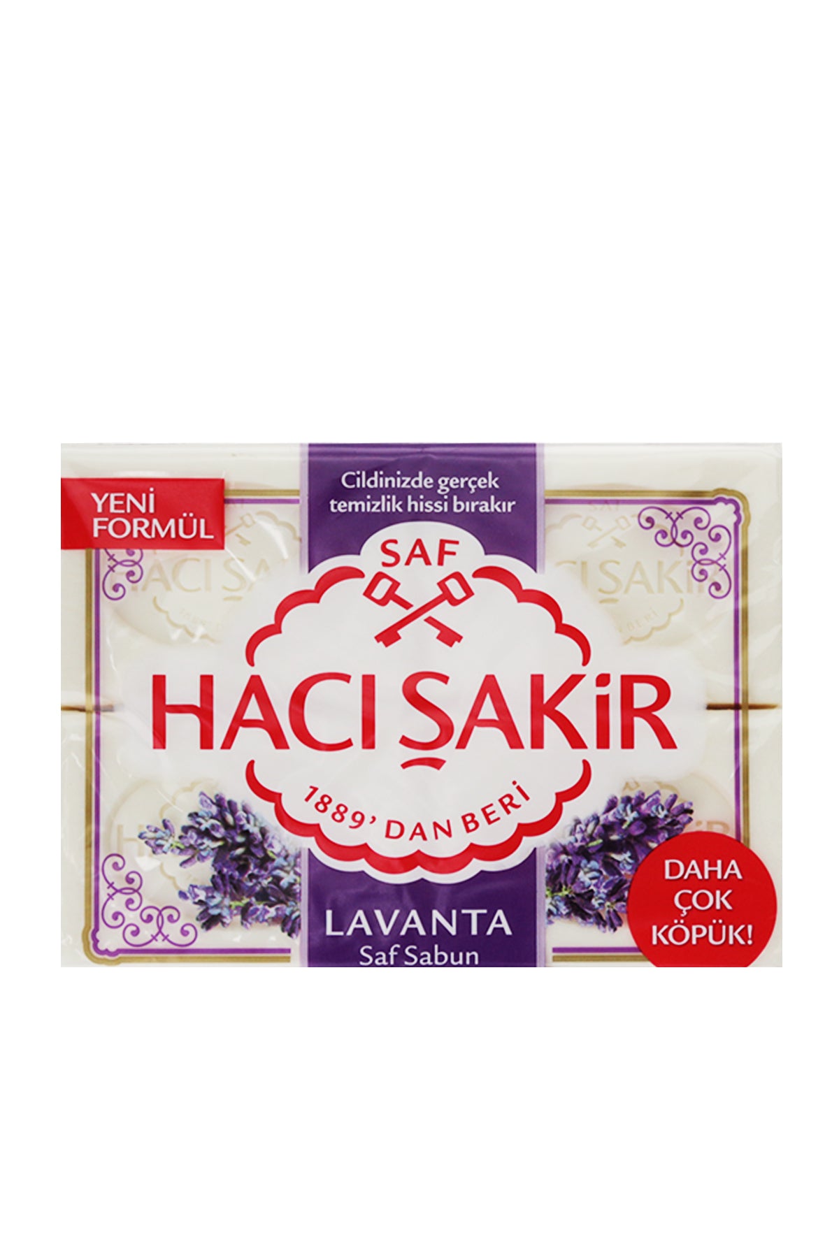 Haci Sakir Lavendar Soap Bar 4 Pack