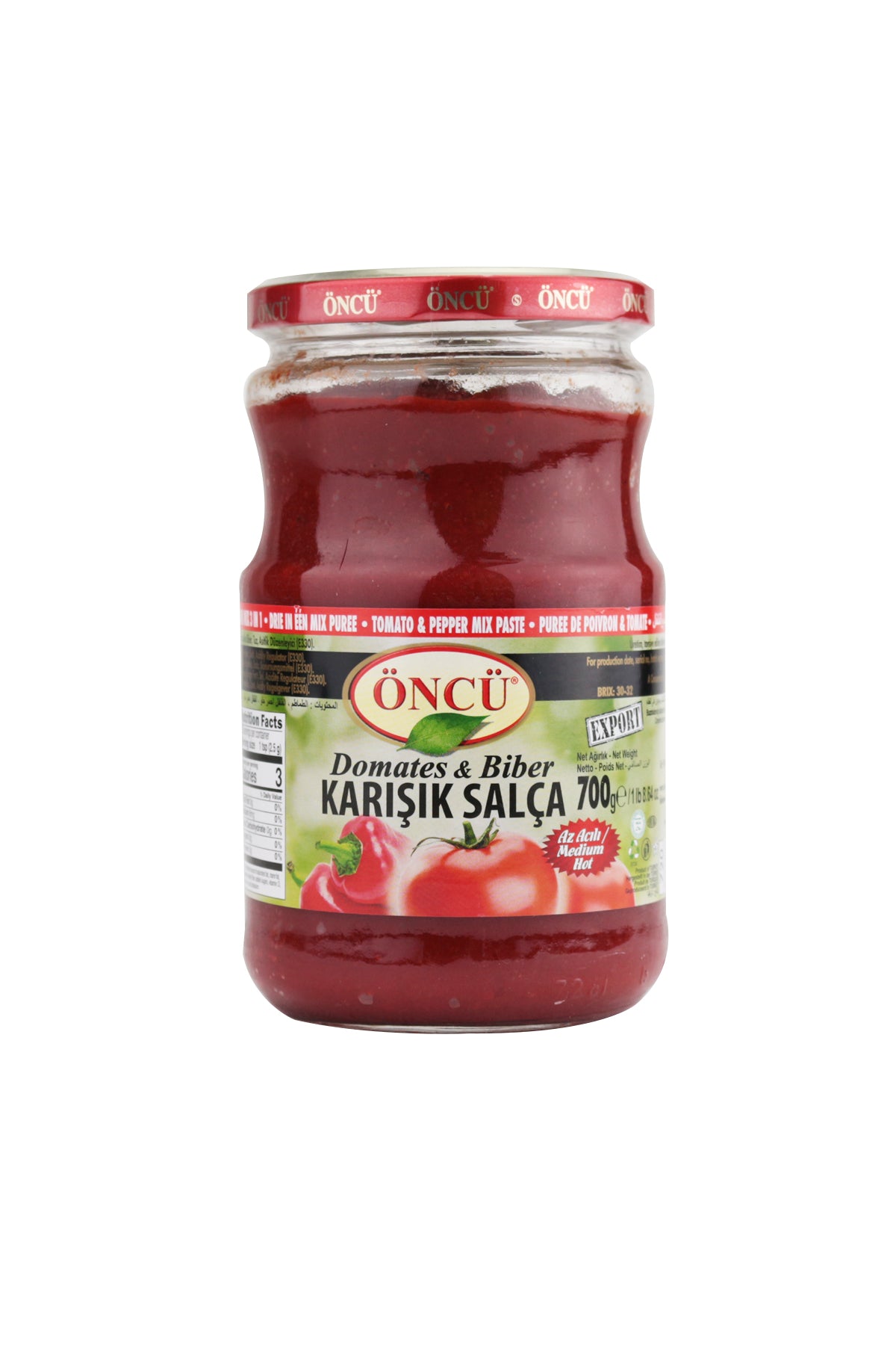 Öncü Tomato And Pepper Mix Paste 700g