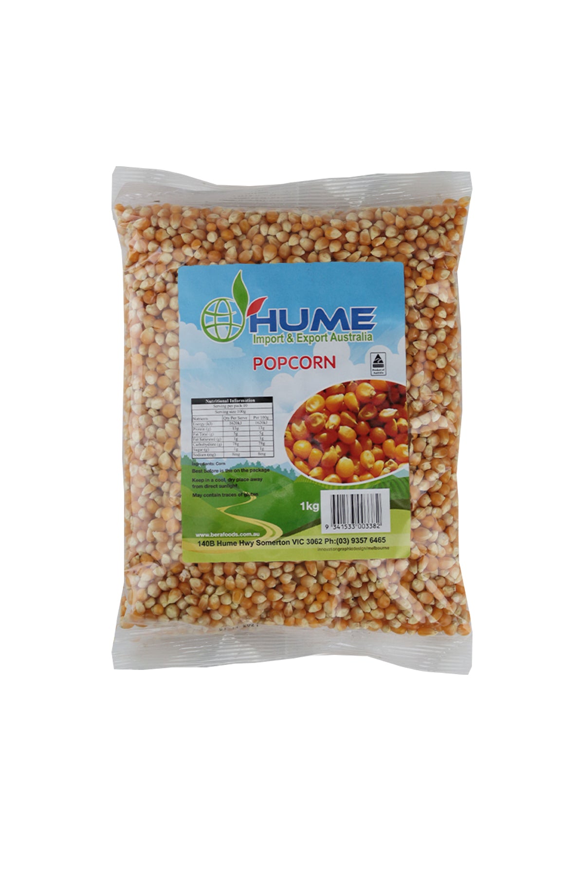 Hume Popcorn Kernels 1Kg