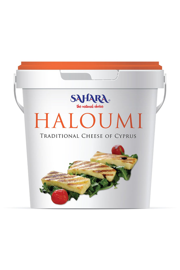 Sahara Haloumi Cheese in a 1 Kg bucket.